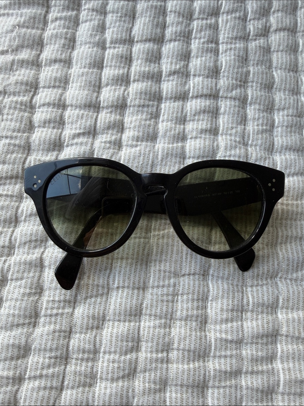Authentic Celine Black Cat-Eye Sunglasses